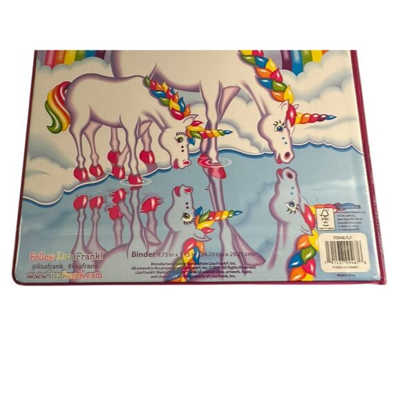 2021 Lisa Frank 3 Ring Binder Happy 30th Birthday Markie & Celeste Unicorn - Picture 3 of 8